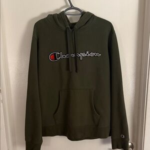Champion Men's Dark Hoodie with Logo